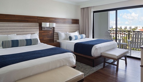 One Bedroom Two Queens Suite - Pool View