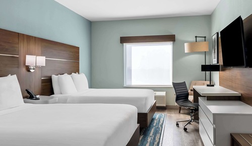 Standard Room, 2 Queen Beds, Non Smoking, Refrigerator & Microwave