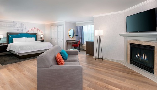 Studio, 1 King Bed with Sofa bed, Non Smoking, Fireplace