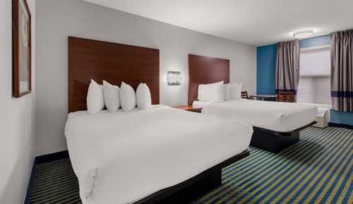 Standard Room, 2 Queen Beds, Non Smoking, Refrigerator & Microwave