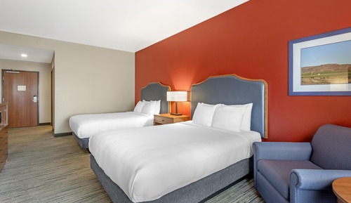 Standard Room, 2 Queen Beds, Non Smoking, Refrigerator & Microwave