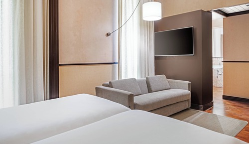 Family Room, 1 King Bed with Sofa bed