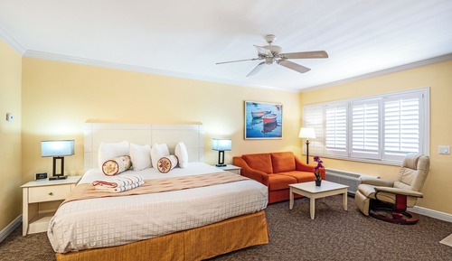 Deluxe Studio, 1 King Bed, Beach View