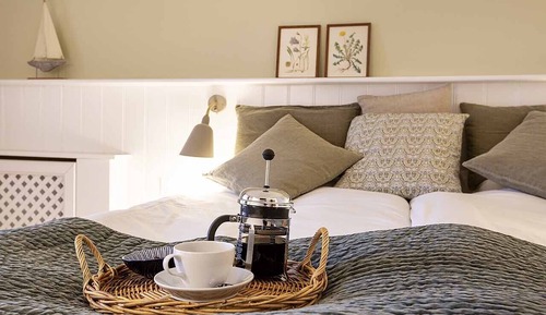 strandværelse med havudsigt