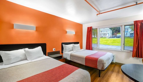 Standard Room, 2 Queen Beds, Non Smoking, Refrigerator & Microwave