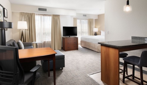 Studio, 1 King Bed with Sofa bed (Hearing Accessible)