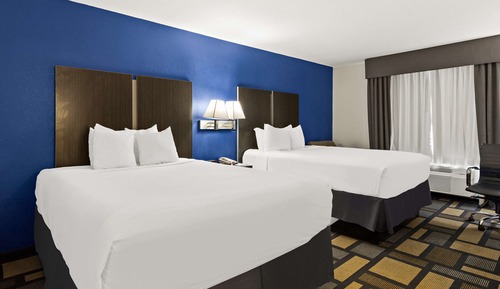 Standard Room, 2 Queen Beds, Non Smoking, Refrigerator & Microwave