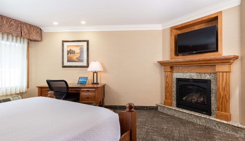 Deluxe Room, 1 King Bed, Non Smoking, Fireplace (Shower Only;No Pets in room type)