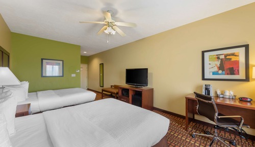 Standard Room, 2 Queen Beds, Non Smoking, Refrigerator & Microwave