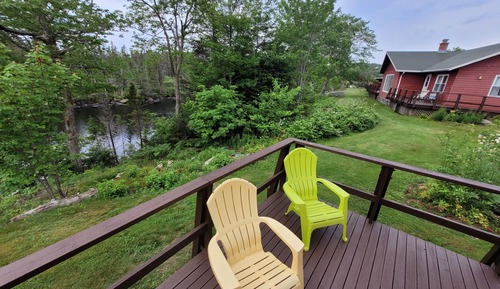 Motel Room, 1 King Bed, River View