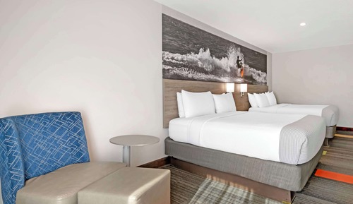 Standard Room, 2 Queen Beds, Non Smoking, Refrigerator & Microwave