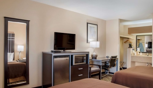 Standard Room, 2 Queen Beds, Non Smoking, Refrigerator & Microwave