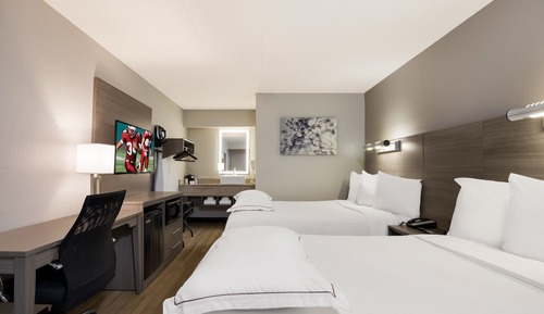 Premium Room, 2 Double Beds (Upgraded Bedding & Snack, Smoke Free)