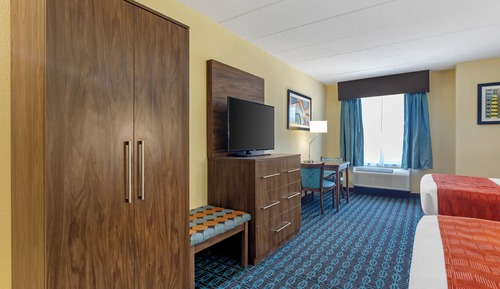 Standard Room, 2 Queen Beds, Non Smoking, Refrigerator & Microwave