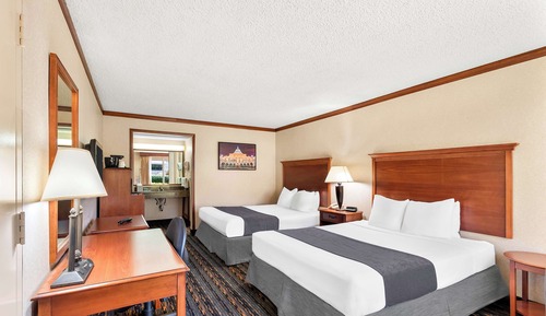 Standard Room, 2 Queen Beds, Non Smoking, Refrigerator & Microwave