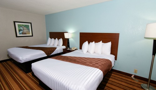 Standard Room, 2 Queen Beds, Non Smoking, Refrigerator & Microwave