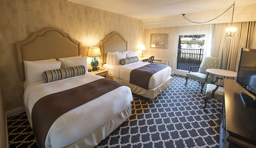 Deluxe Double Room, 2 Double Beds, Garden Area