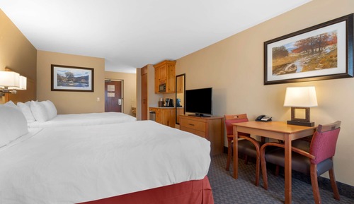 Standard Room, 2 Queen Beds, Non Smoking, Refrigerator & Microwave