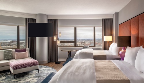 Studio Suite, 2 Queen Beds, City View, Corner