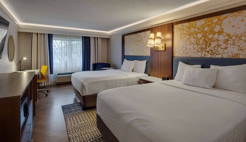 Standard Room, 2 Queen Beds, Non Smoking, Refrigerator & Microwave