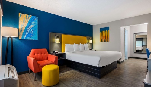 Standard Room, 1 King Bed, Non Smoking, Refrigerator & Microwave