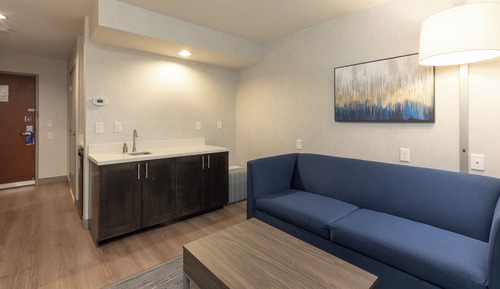 Suite, 1 King Bed, Accessible Bathtub (Communications)