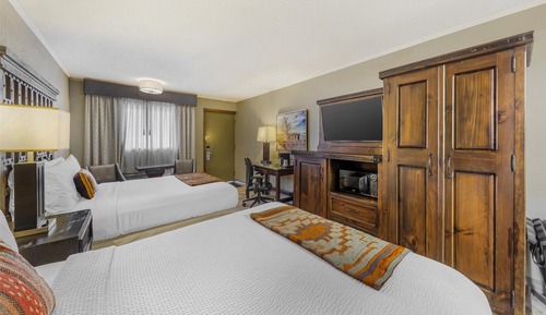 Standard Room, 2 Queen Beds, Non Smoking, Refrigerator & Microwave
