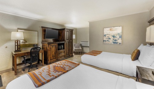 Standard Room, 2 Double Beds, Non Smoking, Refrigerator & Microwave