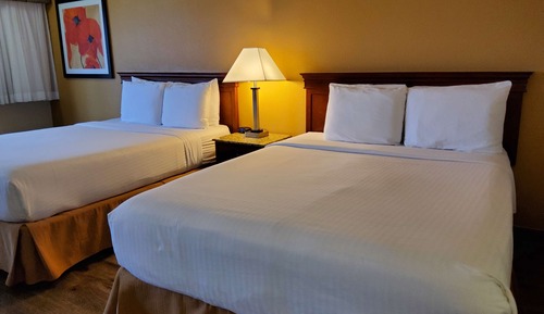 Standard Room, 2 Queen Beds, Non Smoking, Refrigerator & Microwave