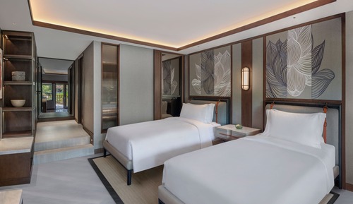 Room, 2 Double Beds, Lagoon View