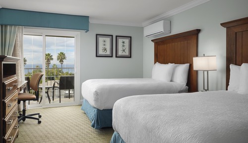 Standard Room, 2 Double Beds, Balcony, Ocean View