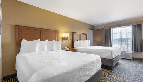 Standard Room, 2 Queen Beds, Non Smoking, Refrigerator & Microwave