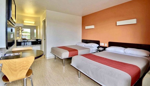 Standard Room, 2 Double Beds, Non Smoking, Refrigerator & Microwave