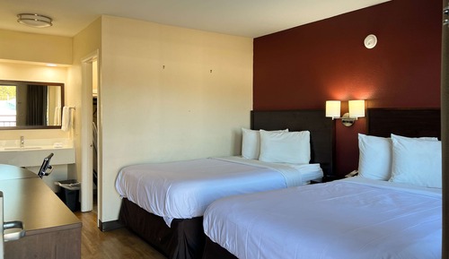 Standard Room, 2 Double Beds, Non Smoking, Refrigerator & Microwave