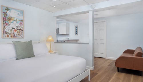 Family Studio Suite, Multiple Beds, Patio, Partial Ocean View