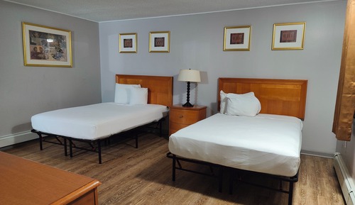 Standard Room, 2 Double Beds, Refrigerator & Microwave, Ground Floor