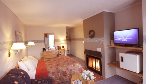 Traditional Room, 1 Queen Bed with Sofa bed, Fireplace, Mountain View