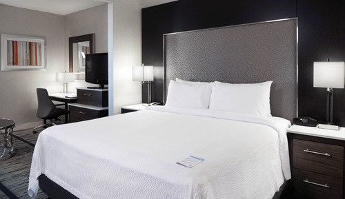 Suite, 1 King Bed with Sofa bed, Hearing Accessible