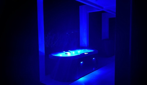 Luxury Suite, 1 King Bed, Terrace, Pool View (Blue Room)