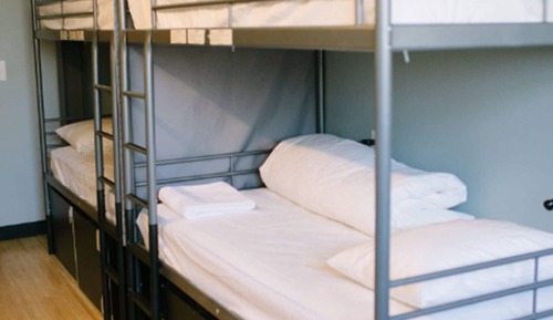Bed in a 6 Bed Mixed Dormitory with Private Bathroom