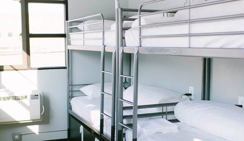 Bed in a 4 Bed Male Dormitory with Private Bathroom