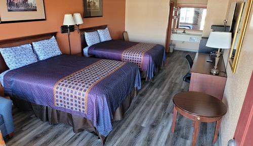 Standard Double Room, 2 Queen Beds, Non Smoking, Refrigerator & Microwave