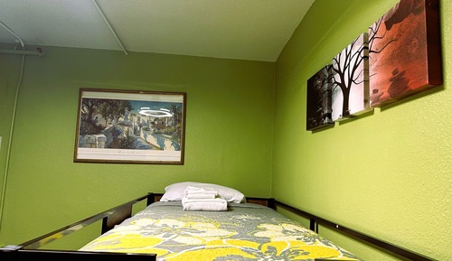 Family room shared bath room