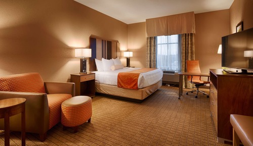 Standard Room, 1 King Bed, Non Smoking, Refrigerator & Microwave