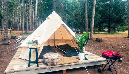 Luxury Tent, Shared Bathroom, Mountain View