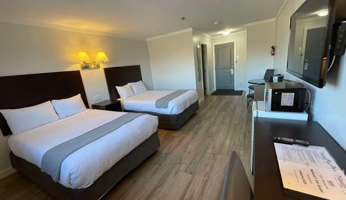 Standard Room, 2 Double Beds, Refrigerator & Microwave