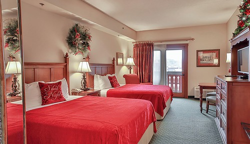 Deluxe Double Room, 2 Queen Beds, Refrigerator & Microwave