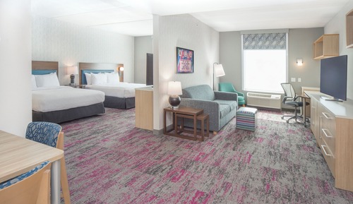 Studio, 2 Double Beds, Accessible (Roll-in shower)