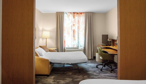 Suite, 1 King Bed with Sofa bed, Hearing Accessible (Transfer Shower & Roll-in Shower)