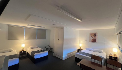 Family Room (1 double and 2 single beds)